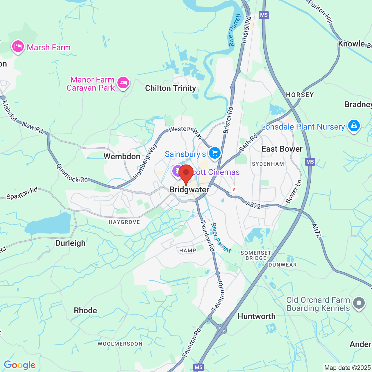 Map showing location of 10, High Street, Bridgwater, United Kingdom, TA6 3BH