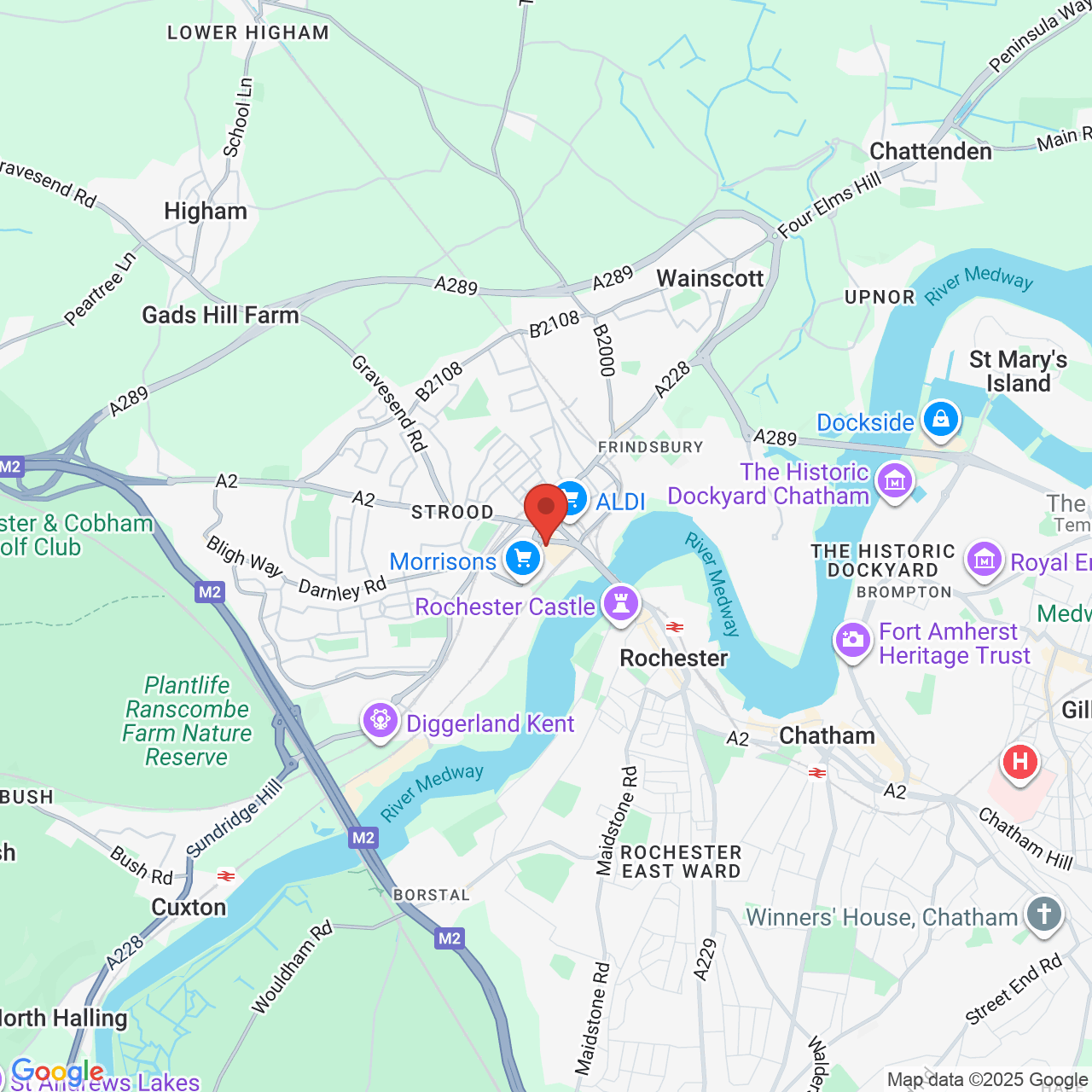 Map showing location of Unit 3, Commercial Road, Strood, United Kingdom, ME2 2AD
