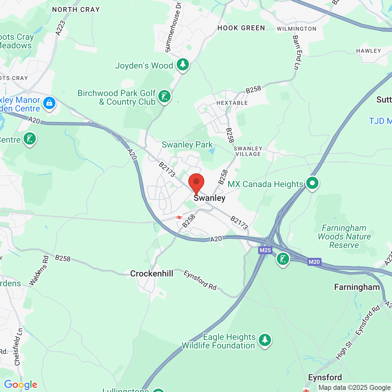 Map showing location of 52, Nightingale Way, Swanley, United Kingdom, BR8 7TQ