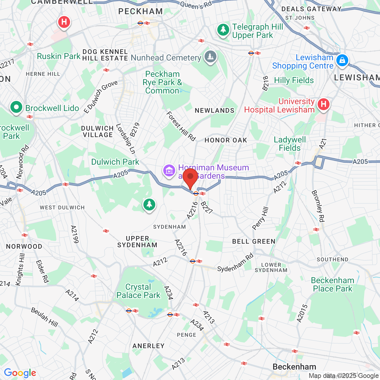 Map showing location of 52, London Road, London, United Kingdom, SE23 3HF