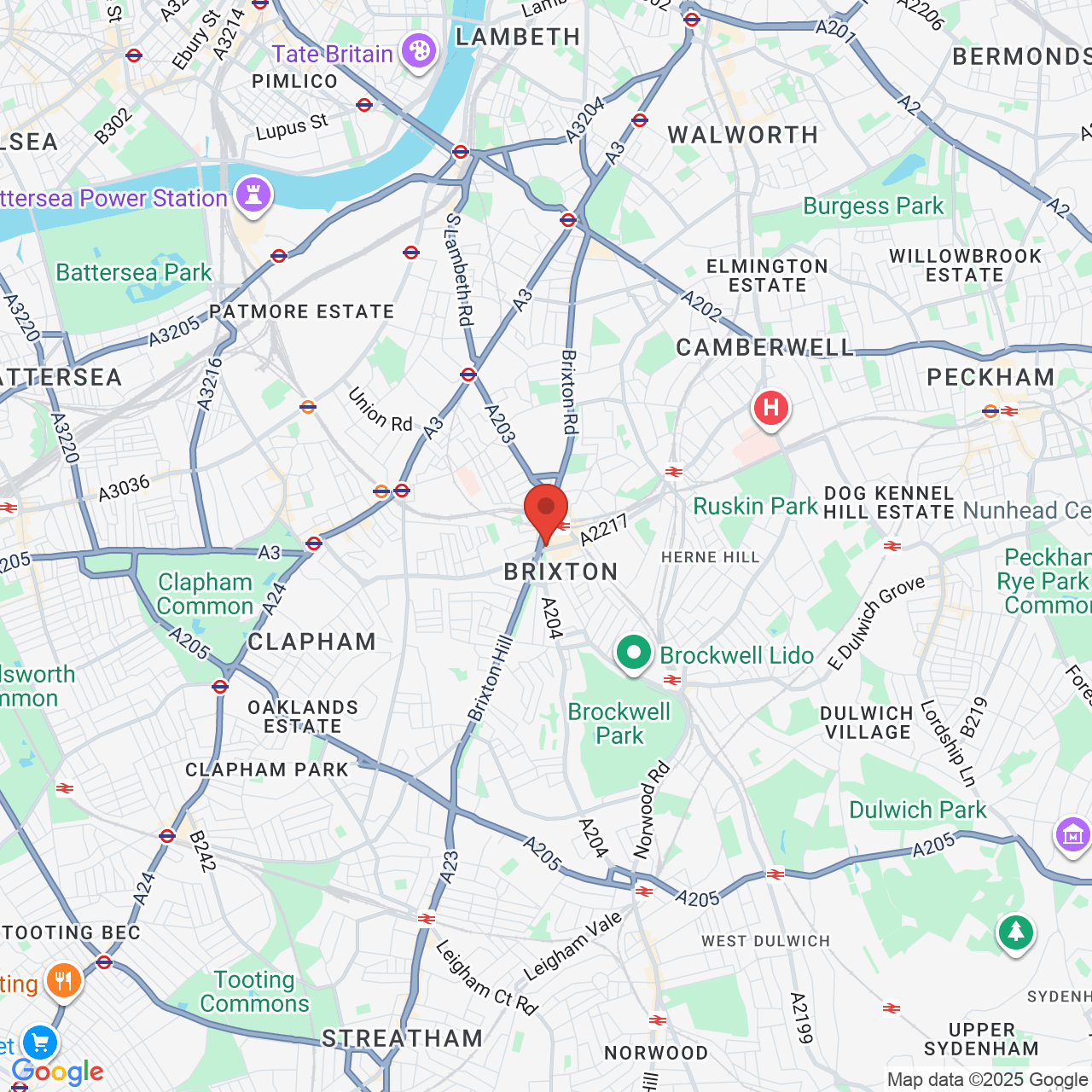 Map showing location of 467, Brixton Road, London, United Kingdom, SW9 8HH