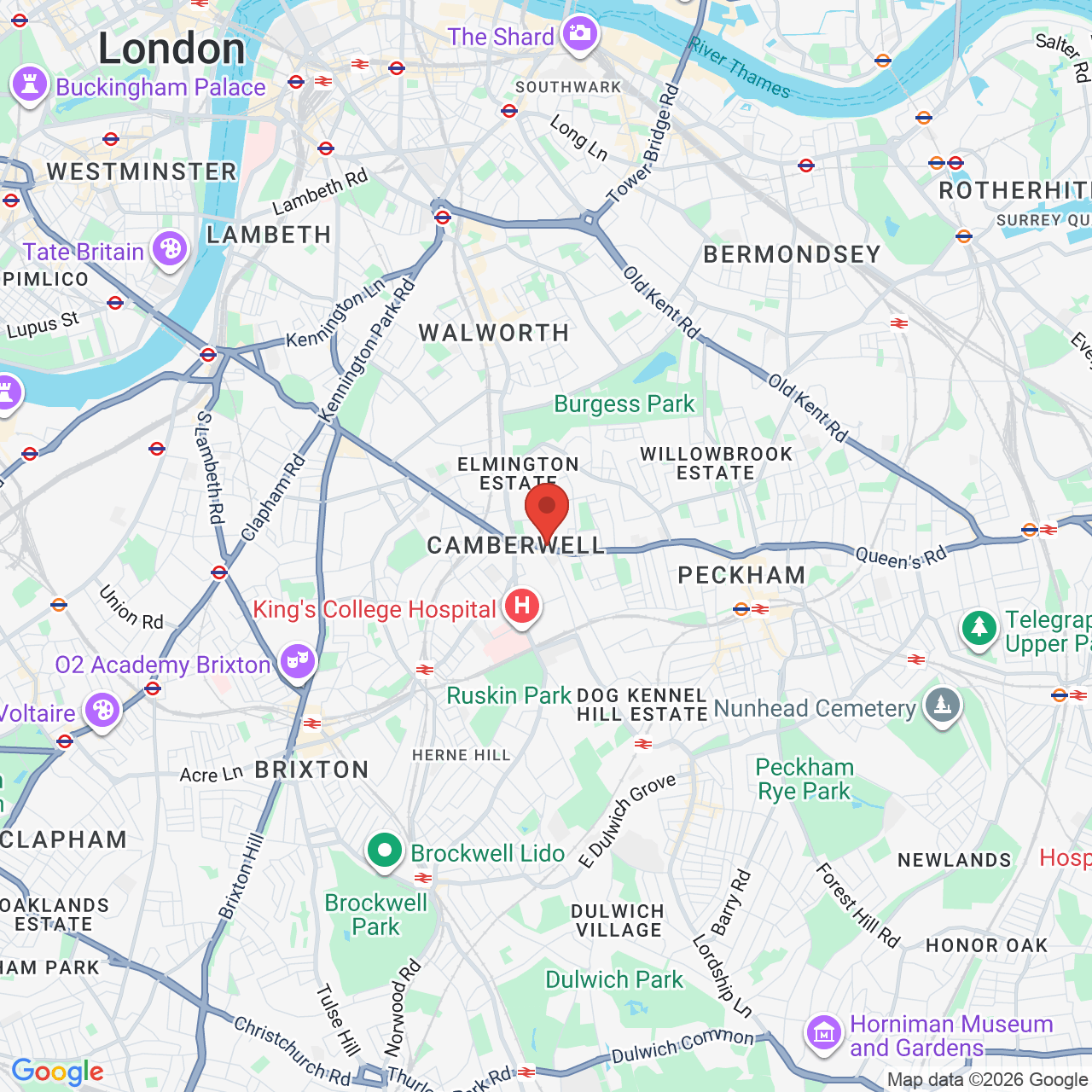 Map showing location of 35, Camberwell Church Street, London, United Kingdom, SE5 8TR