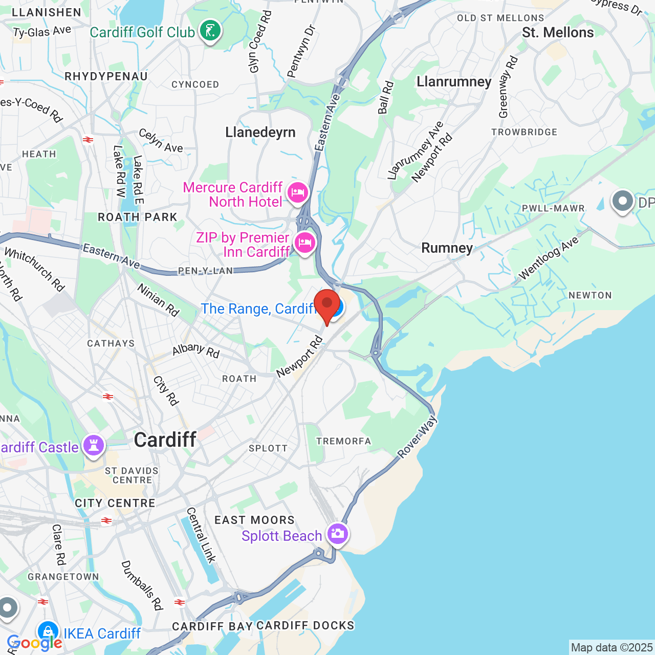 Map showing location of 364, Newport Road, Cardiff, United Kingdom, CF23 9AE