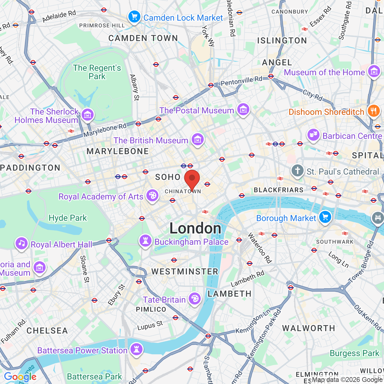 Map showing location of 43, Charing Cross Road, London, United Kingdom, WC2H 0AP