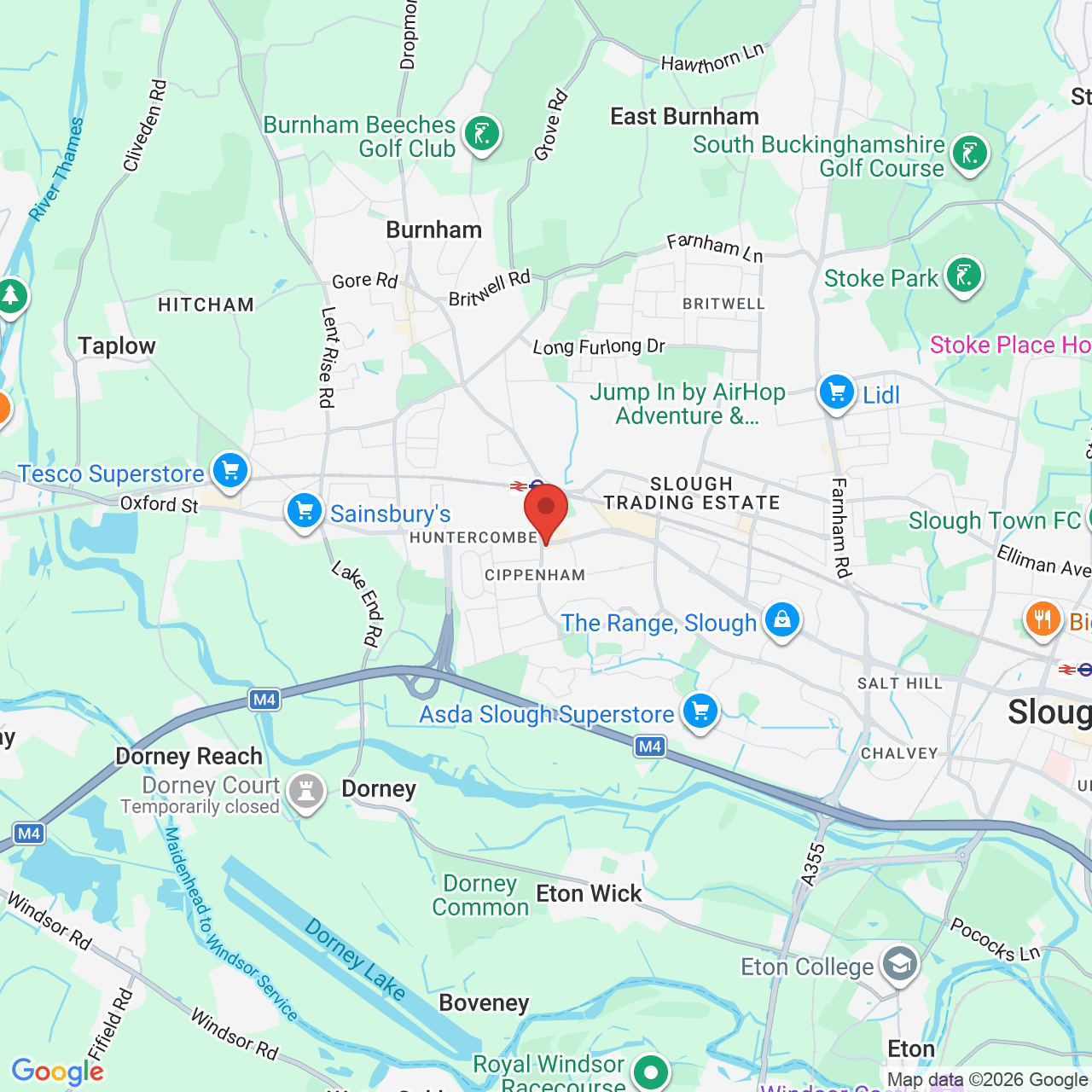 Map showing location of 409, Bath Road, Slough, United Kingdom, SL1 5QL