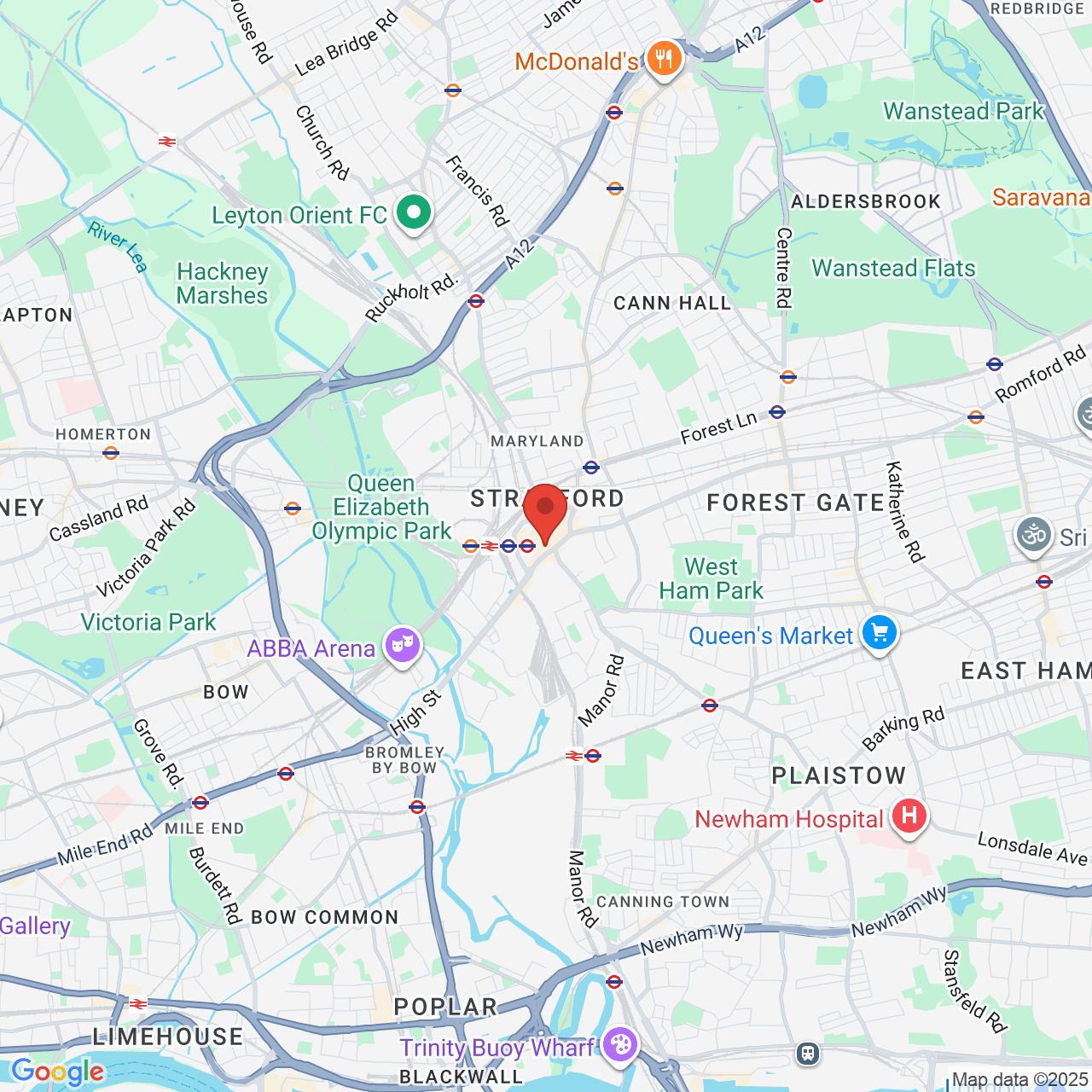 Map showing location of 48, Broadway, London, United Kingdom, E15 1NG