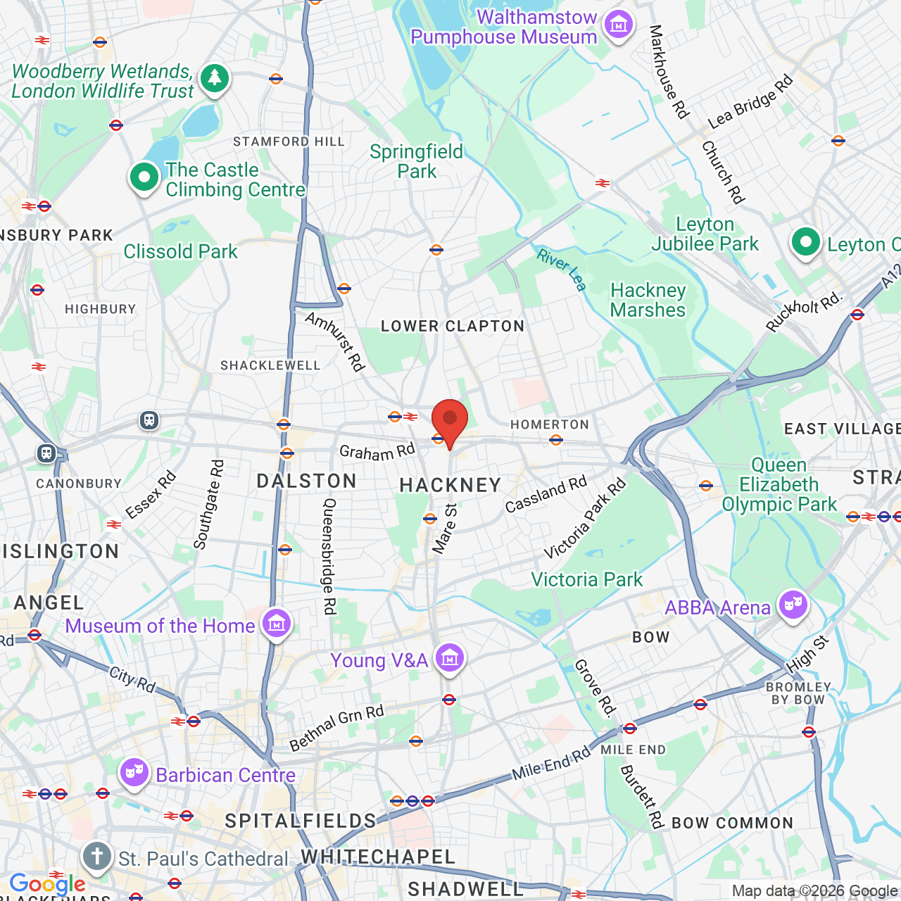 Map showing location of 311, Mare Street, London, United Kingdom, E8 1EJ