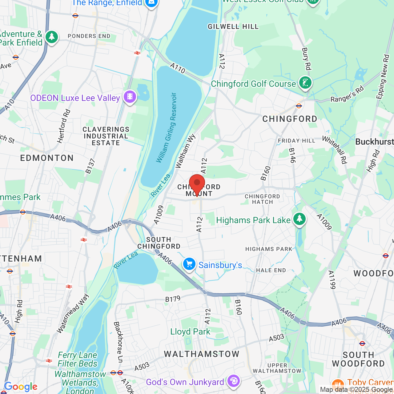 Map showing location of 1-2, Albert Crescent, London, United Kingdom, E4 6SH