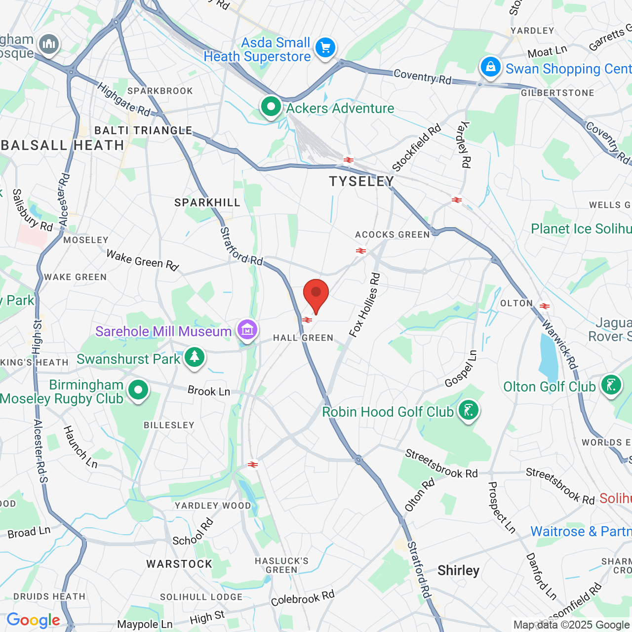 Map showing location of Welby Road, Birmingham, United Kingdom, B28 8HP