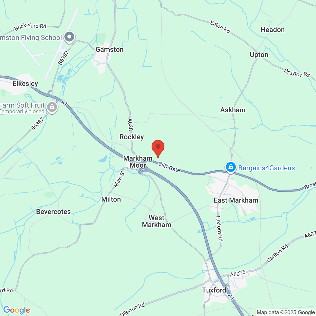 Map showing location of Retford, United Kingdom, DN22 0PG