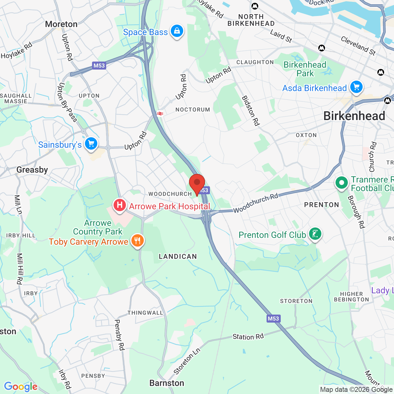 Map showing location of 4 Grafton 224 Telegraph Road, Heswall, Wirral, United Kingdom, CH60 0AL