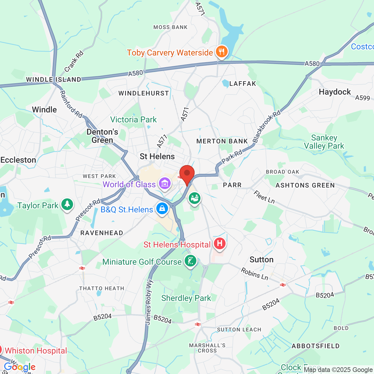 Map showing location of Unit 3, Todd Road, Saint Helens, United Kingdom, WA9 1JB