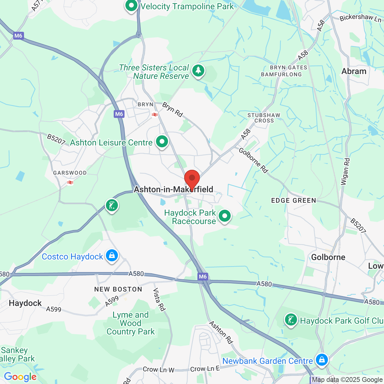 Map showing location of 39-41, Gerard Street, Ashton-in-Makerfield, United Kingdom, WN4 9AG
