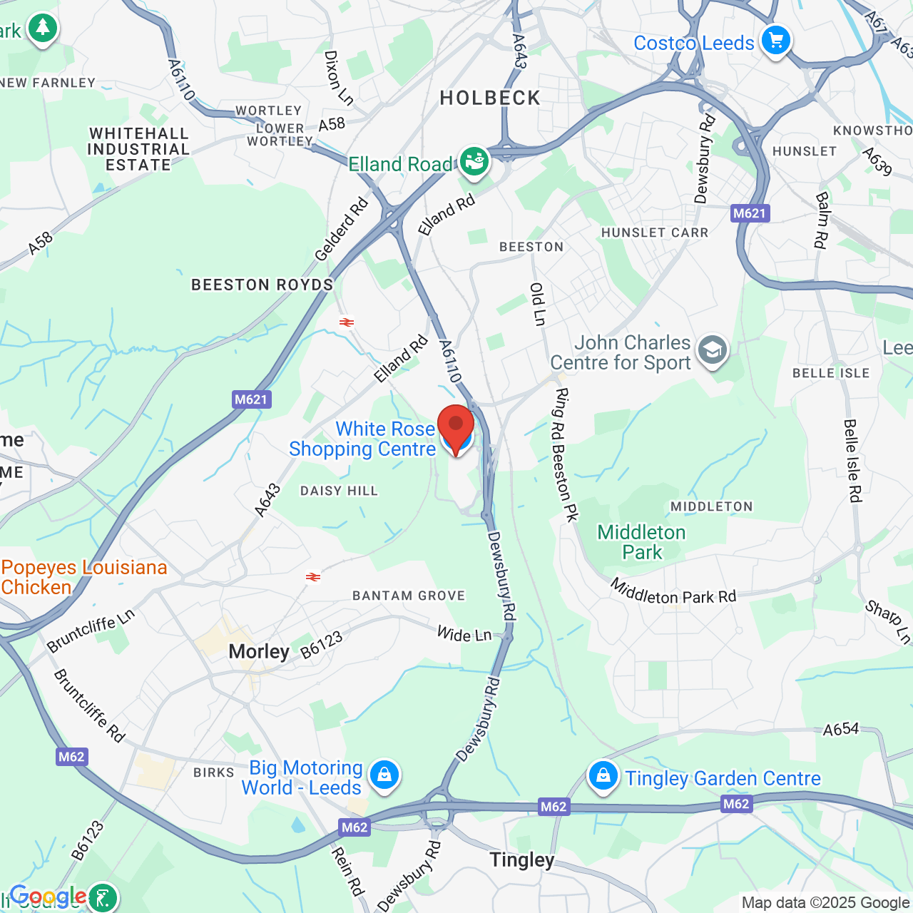 Map showing location of Leeds, United Kingdom, LS11 8LU