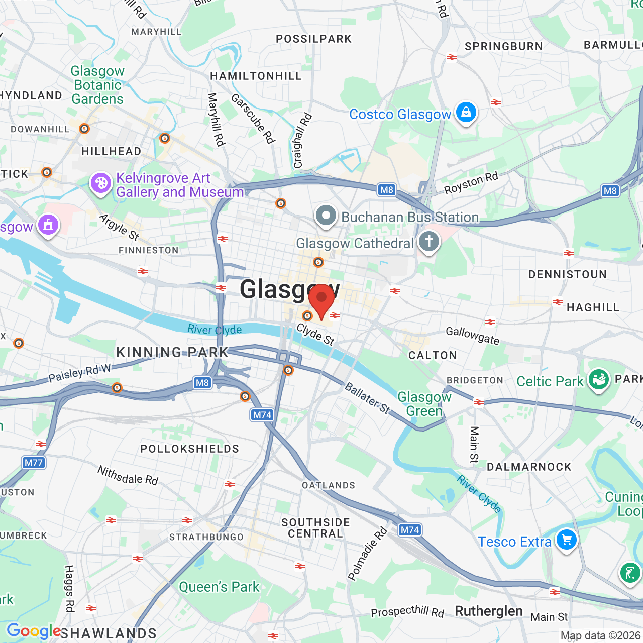 Map showing location of St Enoch’s Centre, United Kingdom, G1