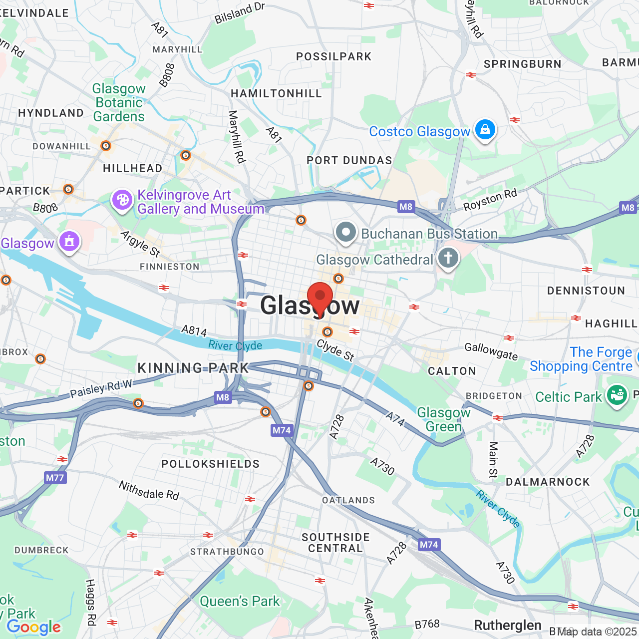 Map showing location of 178, Argyle Street, Glasgow, United Kingdom, G2 8BT