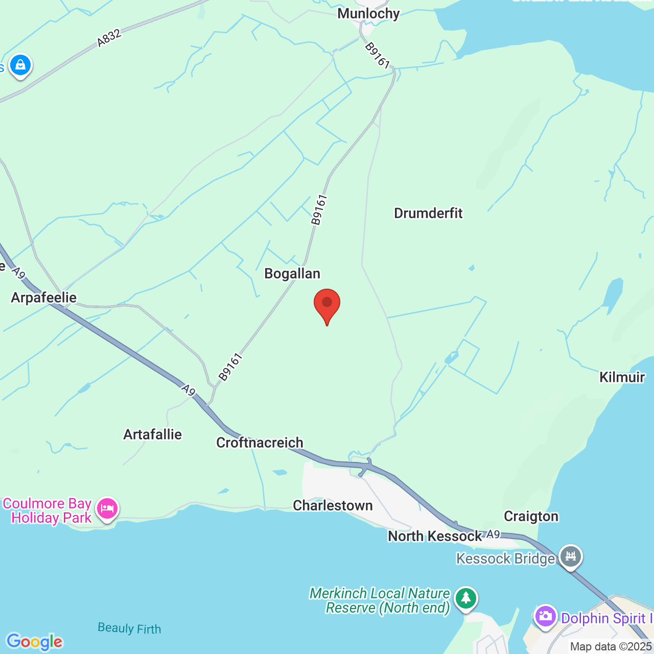 Map showing location of Inverness, Inverness, United Kingdom, IV1